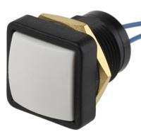 49-59214 ITW Switches 49-59 Series Push Button Switch, Momentary, Panel Mount, 16mm Cutout, SPST, Clear LED, 250V ac, IP67
