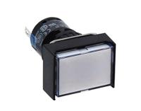 al6h-p4pjw Idec, A6 Series, Panel Mount White LED Pilot Light, 16mm Cutout, IP40, IP65, Rectangular, 24V ac/dc