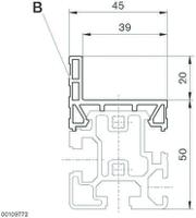 3-842-993-5123000 Bosch Rexroth Profile Rail, 3000mm Length x 45mm Width x 70mm Height