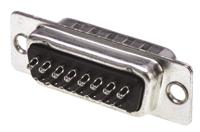 5-747908-2 TE Connectivity Amplimite HD-20 15 Way Panel Mount D-sub Connector Plug, 2.77mm Pitch