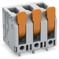 2604-3303 WAGO 2604 Series PCB Connector, 3-Contact, 7.5mm Pitch, Through Hole Mount, 1-Row, Push-In Cage Clamp Termination