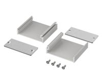 97153050hmt1-filotec-f-524-50-set Bopla Filotec (Set) Series Aluminum (Anodized) Aluminium Enclosure, IP40, Aluminum (anodized) Lid, 50 x 55.3 x 24.4mm
