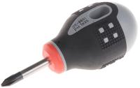 be8601 Bahco Phillips Stubby Screwdriver, PH1 Tip, 25 mm Blade, 83 mm Overall