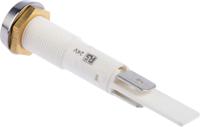 c027500fam Arcolectric (Bulgin) Ltd 0275 Series Orange Filament Indicator, 24V, 10mm Mounting Hole Size, Solder Tab Termination,