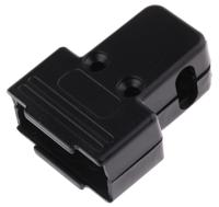 mhtri-9-p-k MH Connectors MHTRI-P Series ABS Angled, Straight D Sub Backshell, 9 Way, Strain Relief