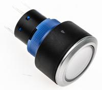 175-8298 RS PRO Illuminated Push Button Switch, Momentary, Panel Mount, 22.2mm Cutout, SPDT, Red LED, 250V ac, IP65