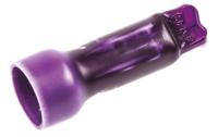 36965 TE Connectivity, 369 Closed End Splice Connector, Purple, Insulated, Tin 22 → 10 AWG