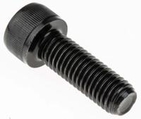 468-0313 RS PRO Black, Self-Colour Steel Hex Socket Cap Screw, DIN 912, M10 x 30mm