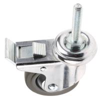 155301420 Guitel Hervieu Braked Swivel Castor Wheel, 70kg Capacity, 80mm Wheel