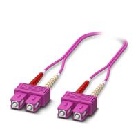 1115424 Phoenix Contact SC to SC OM4 Multi Mode Fibre Optic Cable, 1m