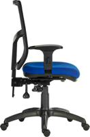 197-0400 RS PRO Blue Fabric Typist Chair, 150kg Weight Capacity