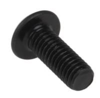 281-186 RS PRO Black, Self-Colour Steel Hex Socket Button Screw, ISO 7380, M3 x 8mm