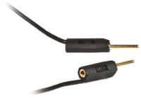 280026-030-21 Staubli 1 mm Connector Test Lead, 3A, 30 V ac, 60V dc, Black, 300mm Lead Length