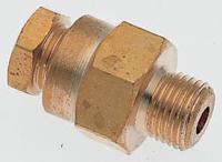 36050411 Norgren ENOTS Series Straight Threaded Adaptor, G 1/4 Male to Push In 8 mm, Threaded-to-Tube Connection Style