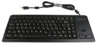 g84-4400lubfr-2 CHERRY Wired USB Compact Trackball Keyboard, AZERTY, Black