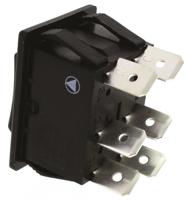 c1570alaaab Arcolectric (Bulgin) Ltd DPDT, On-Off-On Rocker Switch Panel Mount