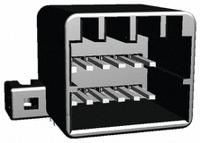 175974-2 TE Connectivity MULTILOCK 040 II Series Right Angle Through Hole Mount PCB Socket, 12-Contact, 2-Row, 2.5mm Pitch,