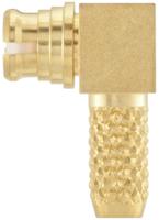 19k201-302l5 Rosenberger, Jack Cable Mount SMP Connector, 50Ω, Crimp, Solder Termination, Right Angle Body
