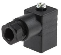 811-8213 RS PRO 2P+E DIN 43650 C, Female Solenoid Valve Connector, 250 V ac Voltage