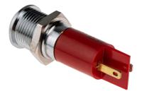 210-125 RS PRO Red Panel Mount Indicator, 230V ac, 14mm Mounting Hole Size, IP67
