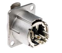 nc7fd-lx Neutrik Panel Mount XLR Connector, Female, 50 V, 7 Way, Silver over Nickel Plating