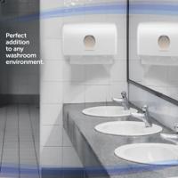 6956 Aquarius ABS White Wall Mounting Paper Towel Dispenser, 287mm x 142mm x 159mm