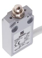 902-6925 RS PRO Plunger Limit Switch, NO/NC, IP67, DPST, Die Cast Zinc Housing, 240V ac Max, 5A Max