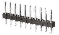 826936-4 TE Connectivity AMPMODU MOD II Series Straight Through Hole Pin Header, 4 Contact(s), 2.54 mm Pitch, 1 Row, Unshrouded