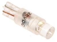210-800 RS PRO White LED Indicator Lamp, 28V dc, Wedge Base, 5.75mm Diameter, 900mcd