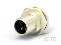 t4140l12031-000 TE Connectivity Circular Connector, 2 Contacts, Panel, M12 Connector, Plug, Male, IP67, M12 Series
