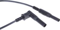 612-0829 RS PRO Black Test Lead Extension Reel, 12m Cable Length, CAT III 1000 V, CAT IV 600 V safety category