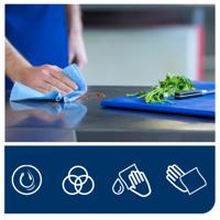 130050 Tork Wiping Paper Plus Rolled Blue Paper Towel, 510 m x 369mm, 2-Ply, 1500 Sheets
