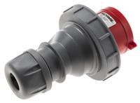 2183237-7 Scame, Optima Seven IP66, IP67 Red Cable Mount 6P + E Industrial Power Plug, Rated At 32A, 415 V