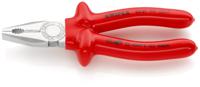 03-07-180 Knipex Combination Pliers, 180 mm Overall, Straight Tip, VDE/1000V