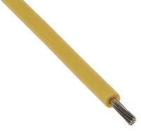 48005 Lapp ÖLFLEX HEAT Series Yellow 0.5 mm² Hook Up Wire, 20 AWG, 16/0.2 mm, 100m, Silicone Insulation,