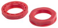 822-9820 RS PRO Red Nylon 66 Cable Gland Locknut, M20 Thread, IP68