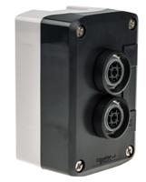 xald214 Schneider Electric Harmony XALD Push Button, IP66, IP67, IP69, IP69K 66mm Grey Polycarbonate 74mm +70°C -25°C