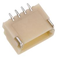 sm04b-srss-tblfsn JST SH Series Right Angle Surface PCB Header, 4 Contact(s), 1 mm Pitch, 1 Row, Shrouded