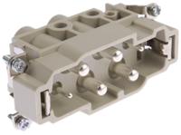 09380062601 HARTING Heavy Duty Power Connector Insert, 16 A, 80 A, Male, Han K Series, 6 Contacts
