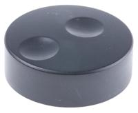 777-7299 RS PRO 38.6mm Black Potentiometer Knob for 6mm Shaft Splined