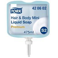 420602 Tork Hair & Body Hand Cleaner & Soap Dermatologically Tested - 475 ml Bottle