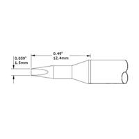 cvc-7ch0015a Metcal CVC-7CH0015A 1.5 mm Chisel Soldering Iron Tip