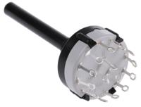 ck1031 Lorlin, 4 Position 3PST Rotary Switch, 150 mA@ 250 V ac, Solder Tab