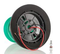 907-6037 RS PRO Green Flashing Beacon, 10 → 100 V dc, Surface Mount, Wall Mount, LED Bulb, IP56