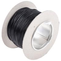 285-7763 Staubli Black 0.25 mm² Hook Up Wire, 23 AWG, 66/0.07 mm, 100m, PVC Insulation