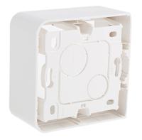 0-802-81 Legrand Mosaic White Plastic Back Box, NF, IP20, 1 Gangs