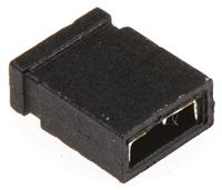 aksctz-black ASSMANN WSW Jumper Female Straight Black Closed Top 2 Way 1 Row 2.54mm Pitch