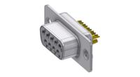 dts09sz2 Deltron Connectors DTZ 9 Way Horizontal D-sub Connector Socket