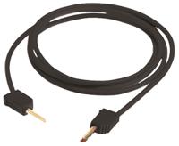 280033-060-21 Staubli 2 mm Connector Test Lead, 10A, 30 V ac, 60V dc, Black, 600mm Lead Length