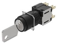 51-378f22d EAO IP65 Key Switch, 2 NC / 2 NO, 5A 3-Way